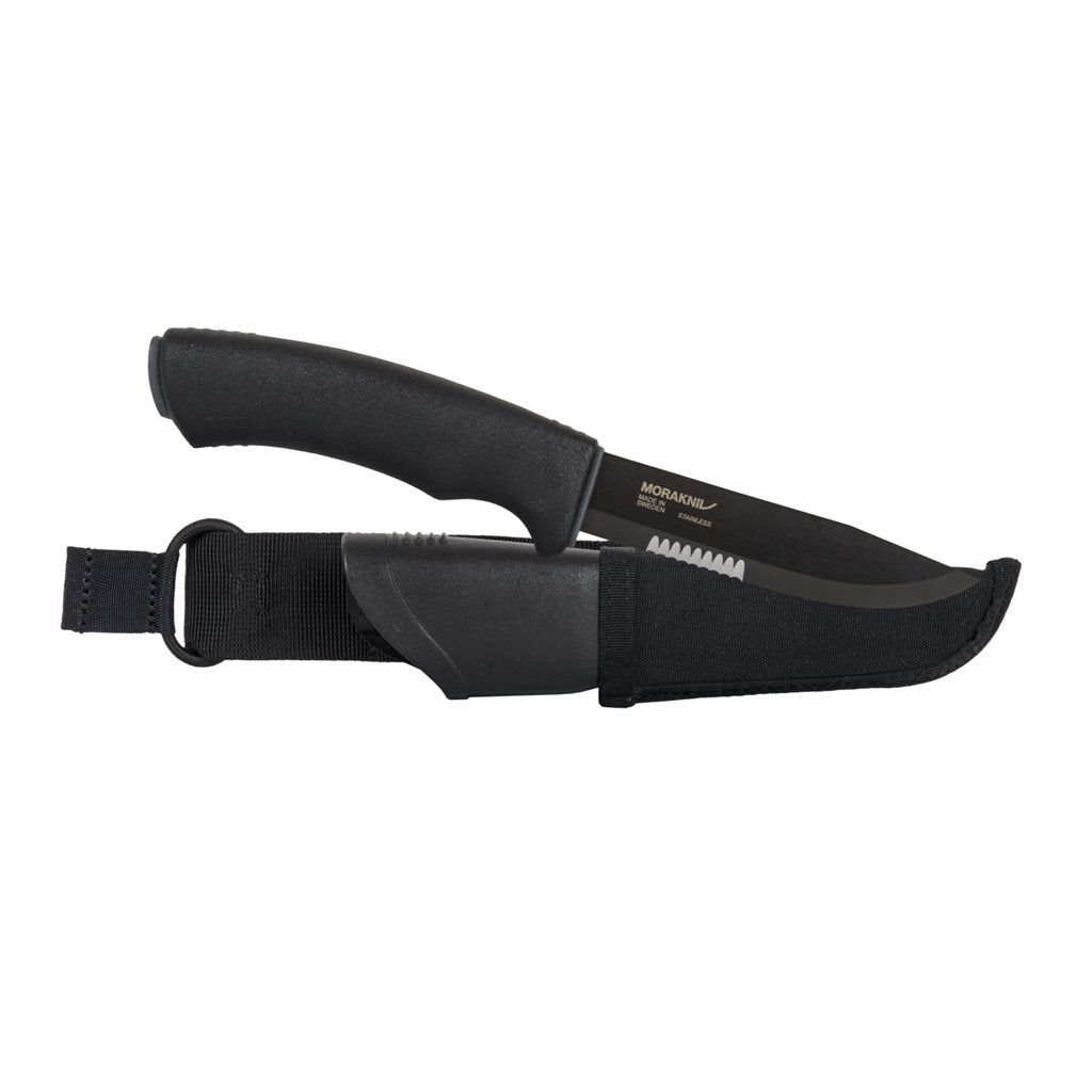 Cuchillo Morakniv Tactical SRT negro con funda plástica