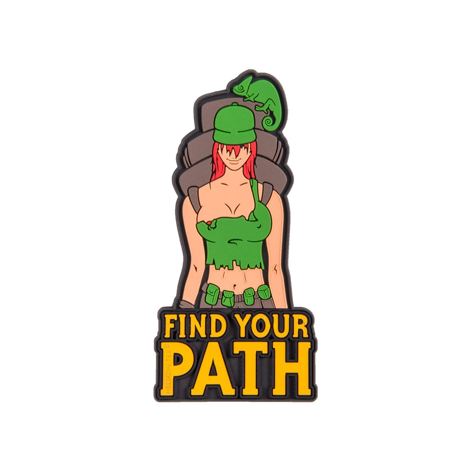 Parche PVC 'FIND YOUR PATH' aprox. 80 x 40 mm con velcro