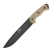 Cuchillo RTAK II edición 125 aniversario con funda, hoja en acero al carbono 5160 y recubrimiento negro