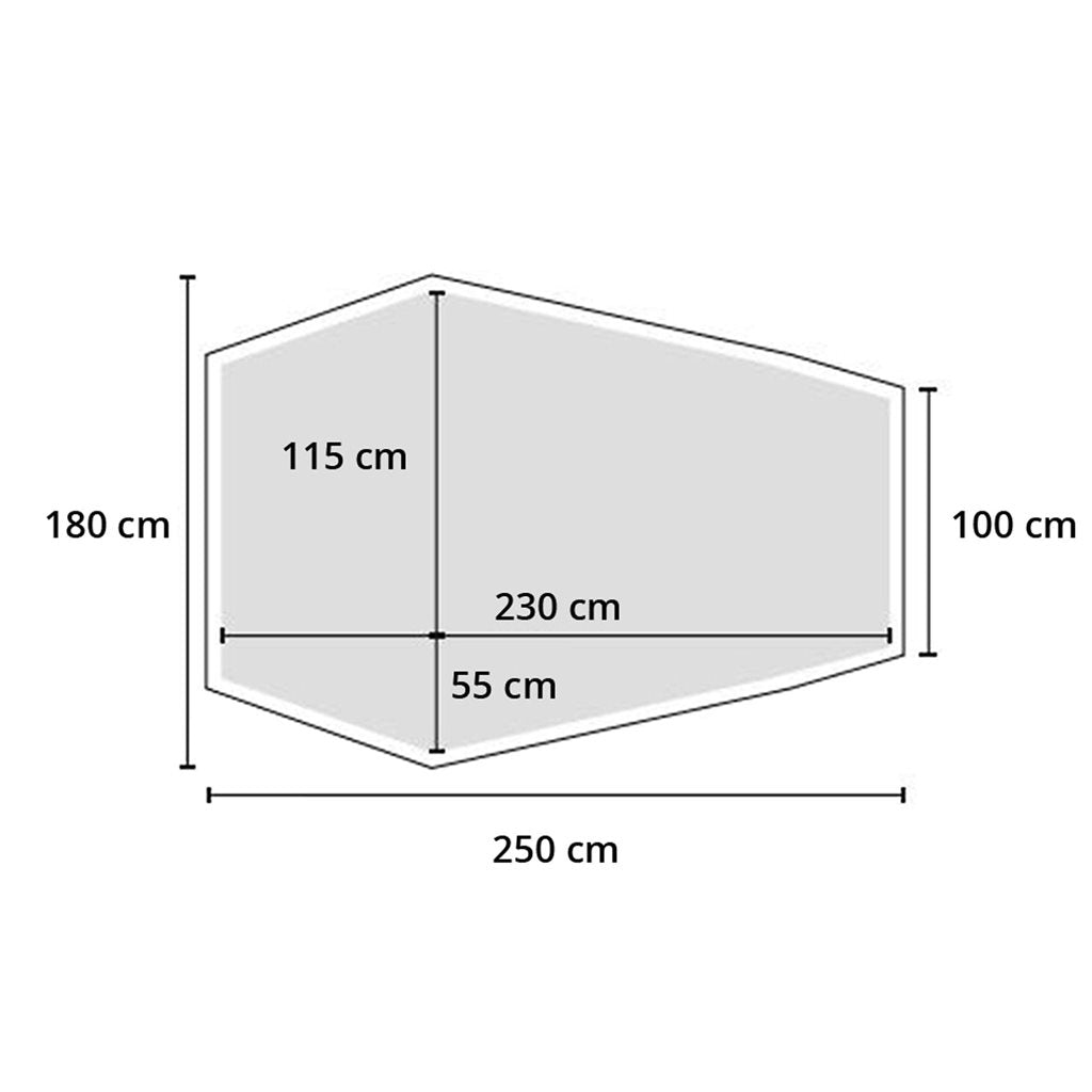 Tienda cúpula Hyggelig verde para 1 persona con suelo PE impermeable