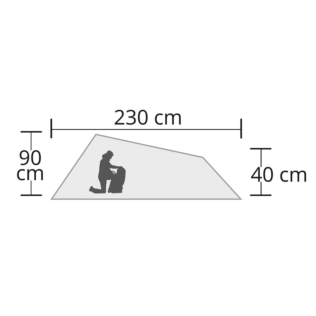 Tienda cúpula Hyggelig verde para 1 persona con suelo PE impermeable