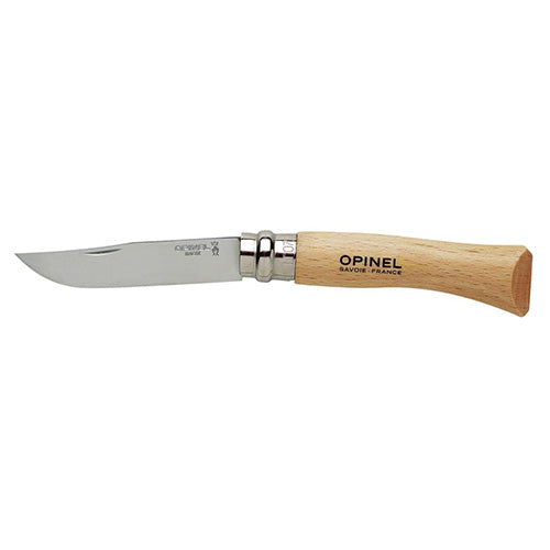 Navaja Opinel VRI Inox No.07 con mango de haya y hoja de acero inoxidable