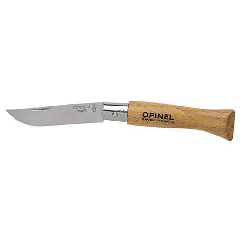 Cuchillo Opinel VRI Inox No.05 con hoja Sandvik 12C27 y mango de haya