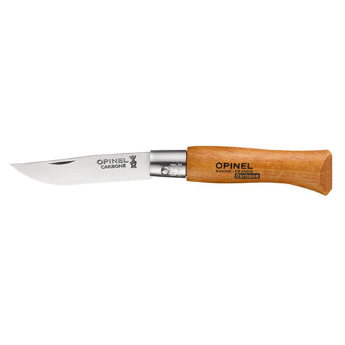 Navaja Opinel No.04 mini con hoja de acero al carbono y mango de haya
