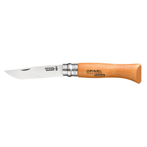 Navaja Opinel VRN No.08 con mango de madera de haya y hoja de acero al carbono