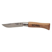 Opinel VRI INOX No.04 - mini navaja con hoja Sandvik 12C27 y mango de haya