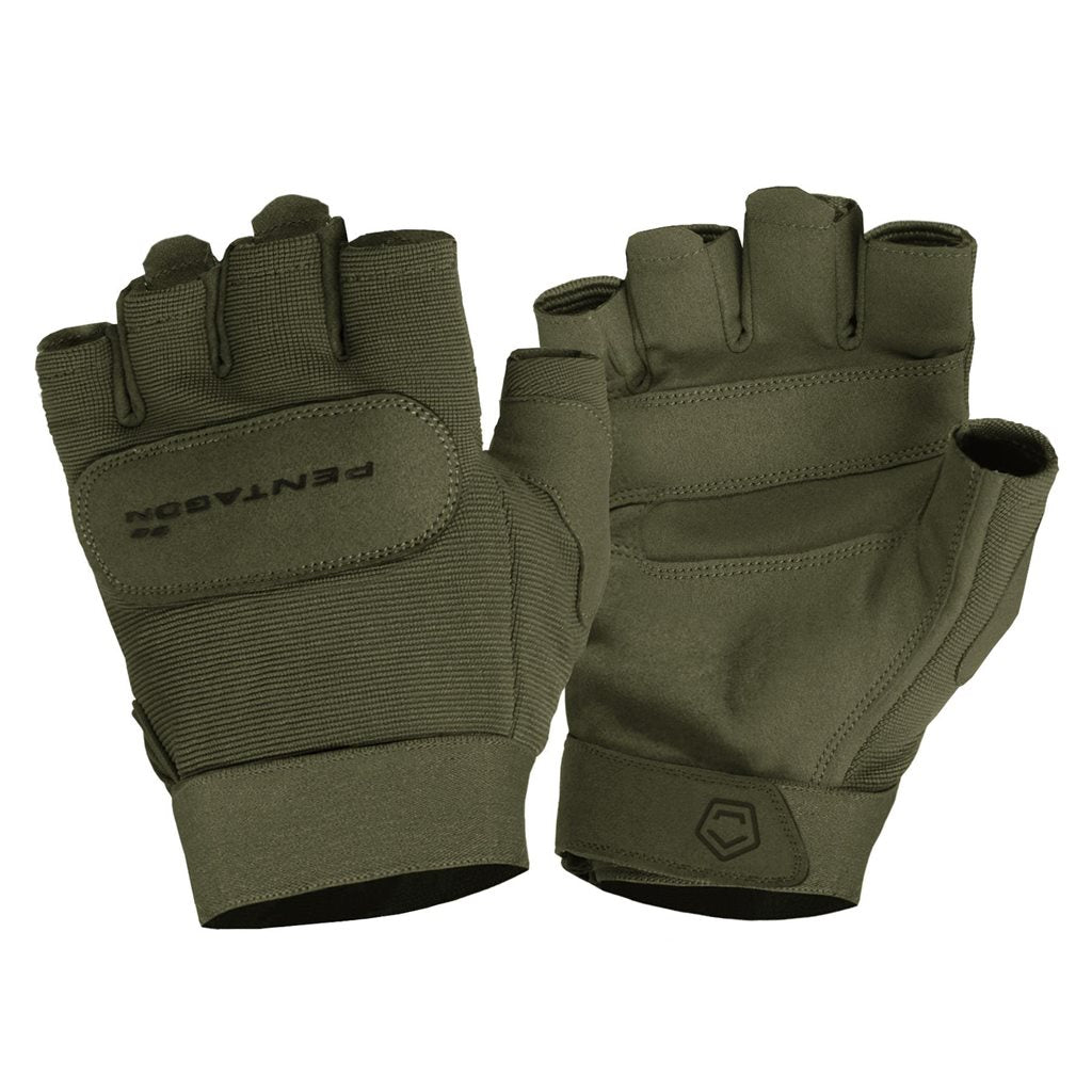 Guantes sin dedos DUTY MECHANIC verdes