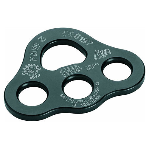 Placa de anclaje PAW pequeña en aleación de aluminio, orificios 19 mm, 55 g