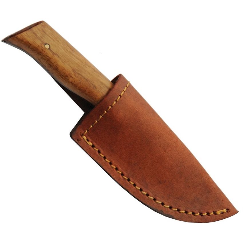 Cuchillo WIDE SKINNER compacto full-tang con hoja fija y filo liso, aspecto tradicional