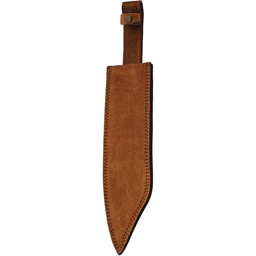 Cuchillo Bowie Blacksmith con funda de cuero para cinturon, construcción fulltang