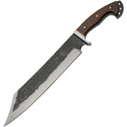 Cuchillo Bowie Blacksmith con funda de cuero para cinturon, construcción fulltang