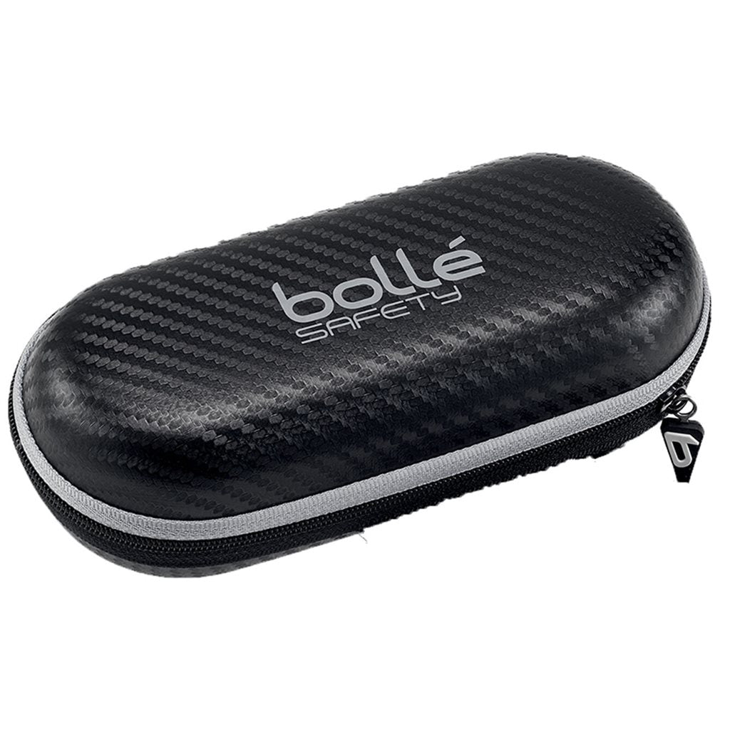 Funda rígida negra para gafas, 18 x 9 x 6,4 cm, cierre con cremallera