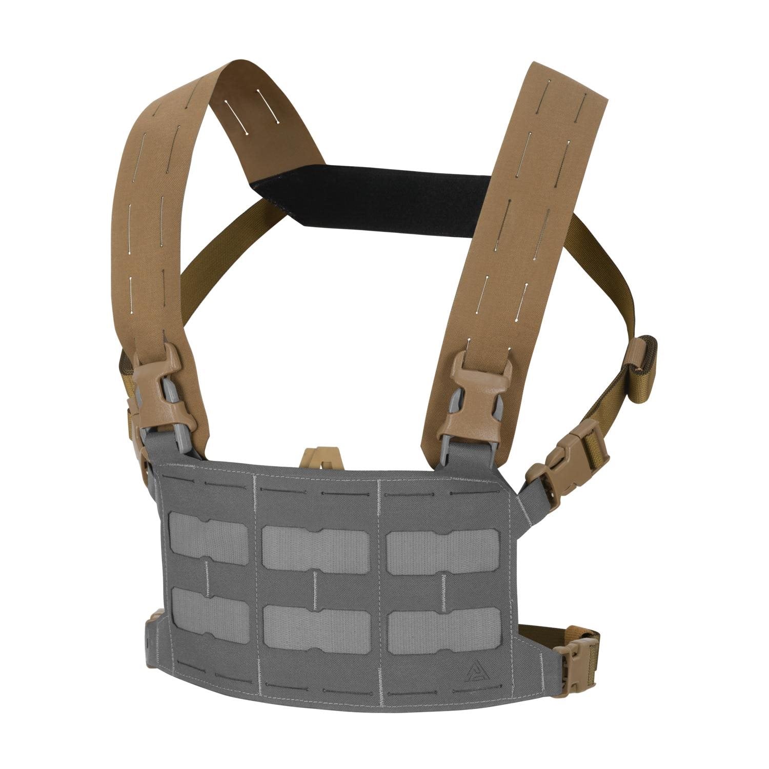 Correas portantes BEARCAT negras para solapa frontal de chaleco, accesorio táctico negro