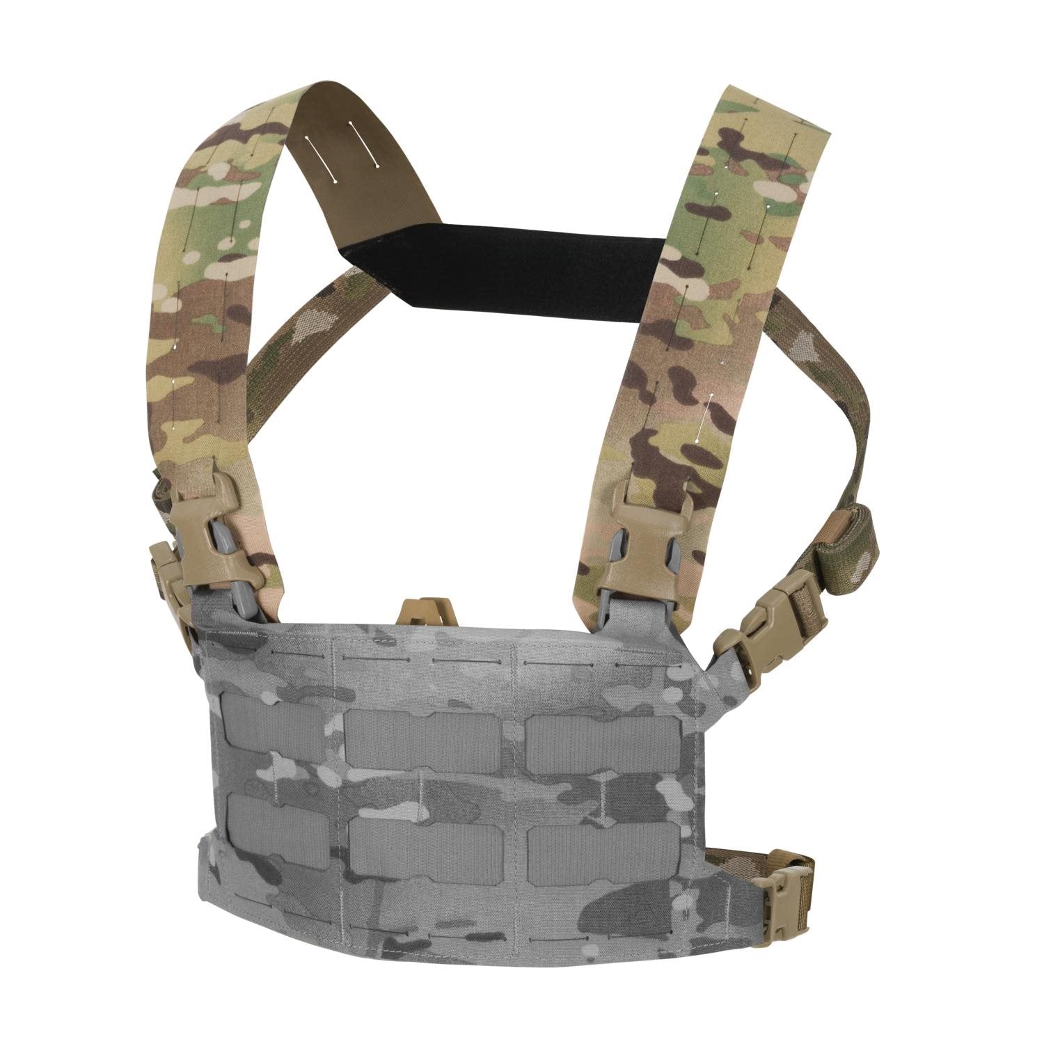 Correas portantes BEARCAT negras para solapa frontal de chaleco, accesorio táctico negro