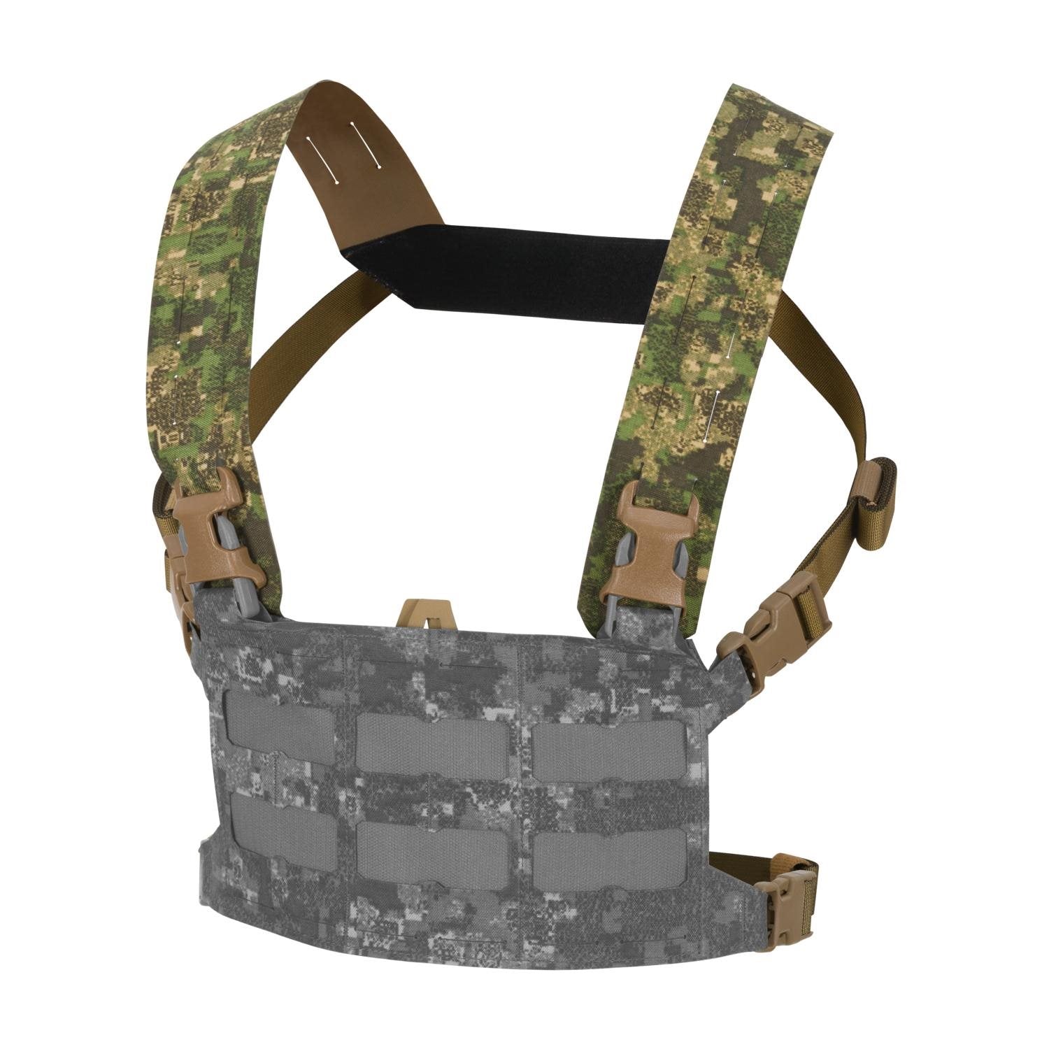 Correas portantes BEARCAT negras para solapa frontal de chaleco, accesorio táctico negro