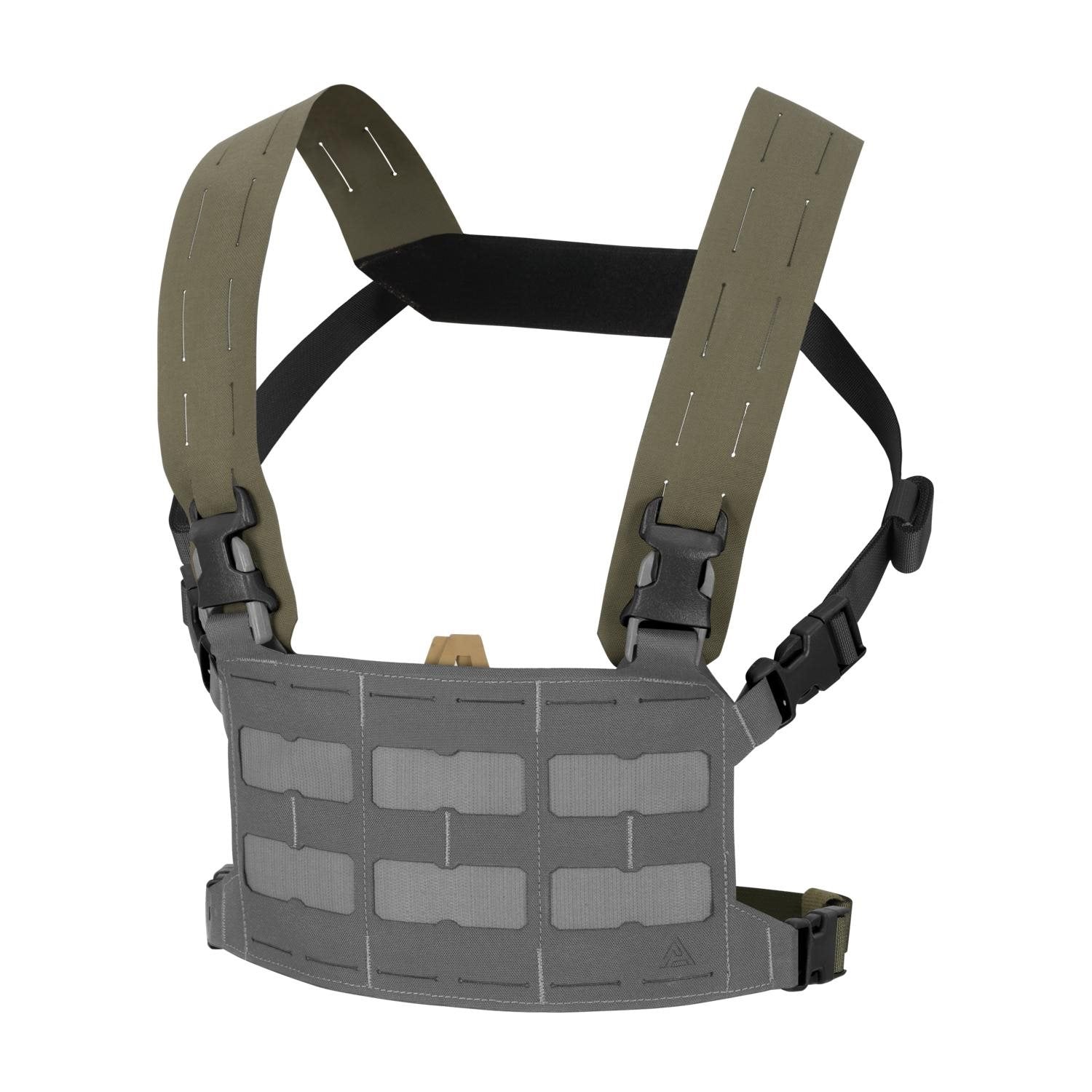 Correas portantes BEARCAT negras para solapa frontal de chaleco, accesorio táctico negro