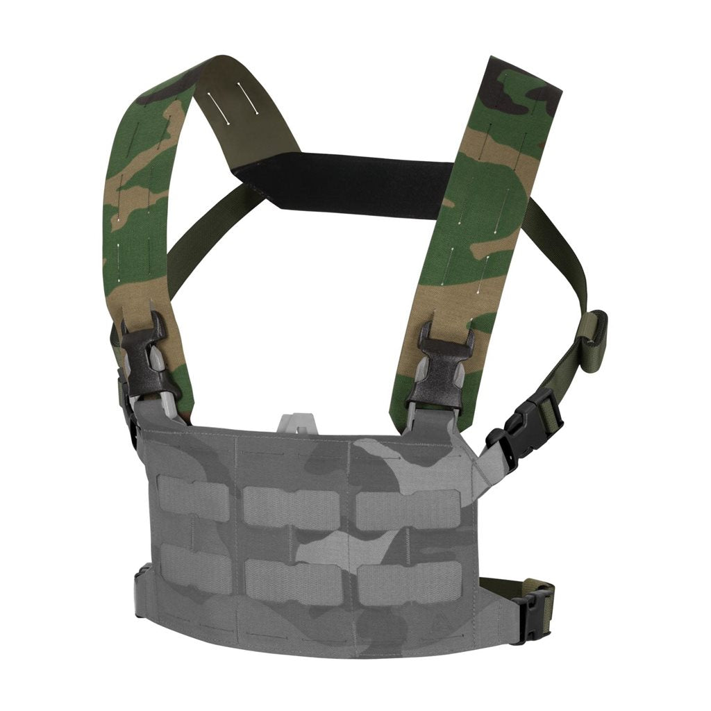 Correas portantes BEARCAT negras para solapa frontal de chaleco, accesorio táctico negro