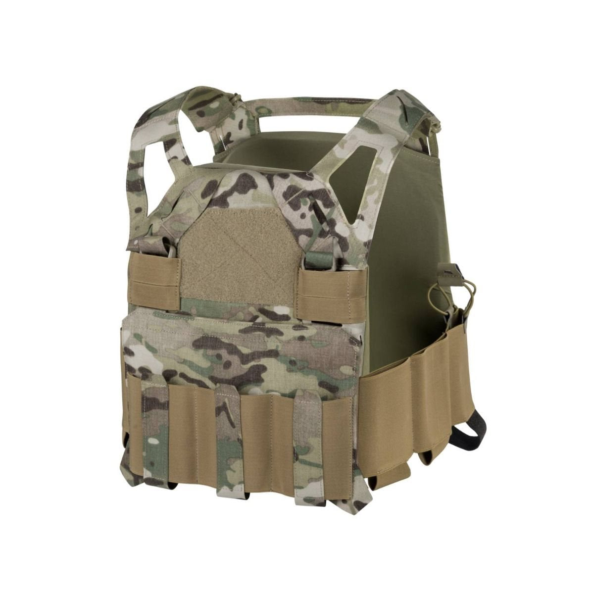 Vesta HECAT portaplacas balísticas en camuflaje MCM con fundas cosidas y diseño ligero