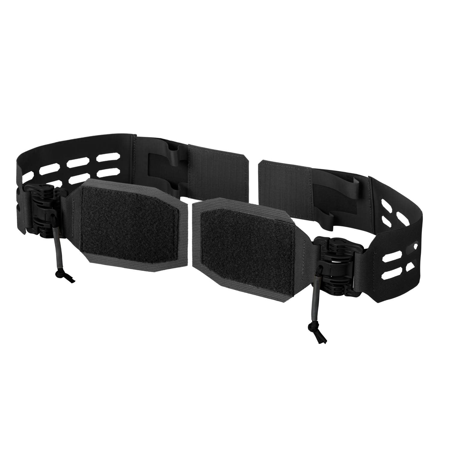 Paneles laterales SIM para chaleco BEARCAT® negros con corte láser y hebillas ROC, vista del producto