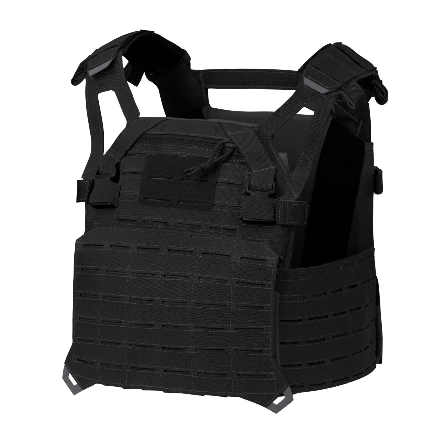 Vesta SPITFIRE® portaplacas negro, vista frontal, construcción nylon laminado