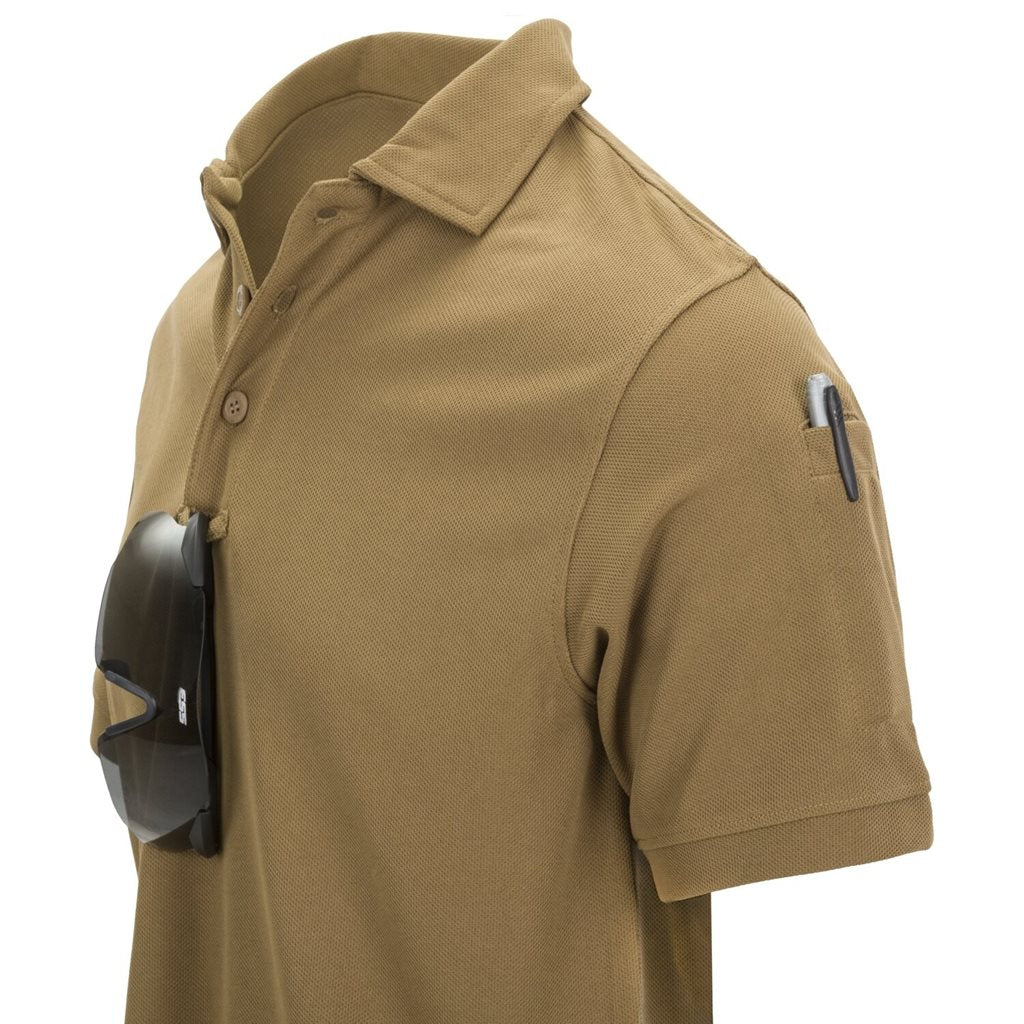 Polo URBAN TACTICAL LINE® negro de poliéster termoactivo con TopCool