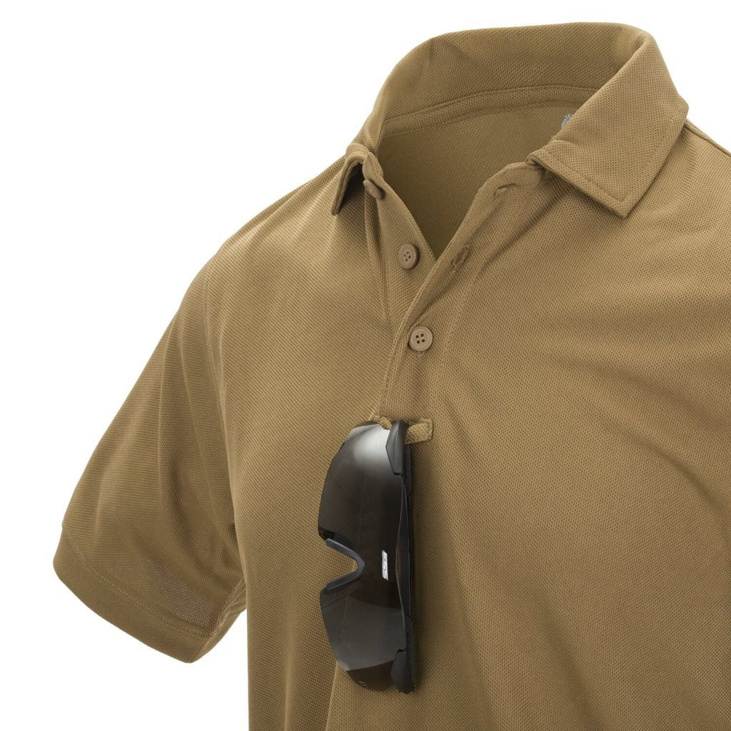 Polo URBAN TACTICAL LINE® negro de poliéster termoactivo con TopCool