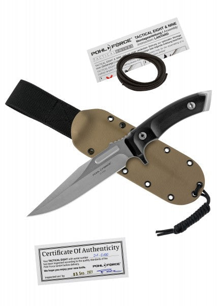 Cuchillo Táctico Eight SW (FDE) Pohl Force PF-5104 - Espadas y Más