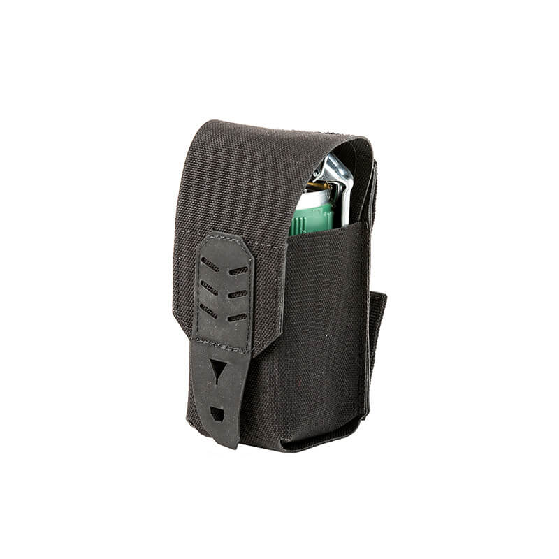 Funda P1 SL II negra para granada o carga explosiva, cierre Spring Lock II y solapa con agarre Snap Grip 3D