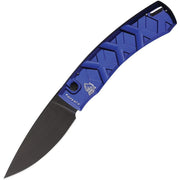 Navaja plegable azul AUTO X TACTICAL con hoja de acero 154CM y clip metálico
