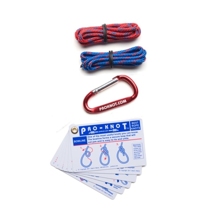 Tarjetas y cuerdas del kit de aprendizaje de nudos PKKIT101
