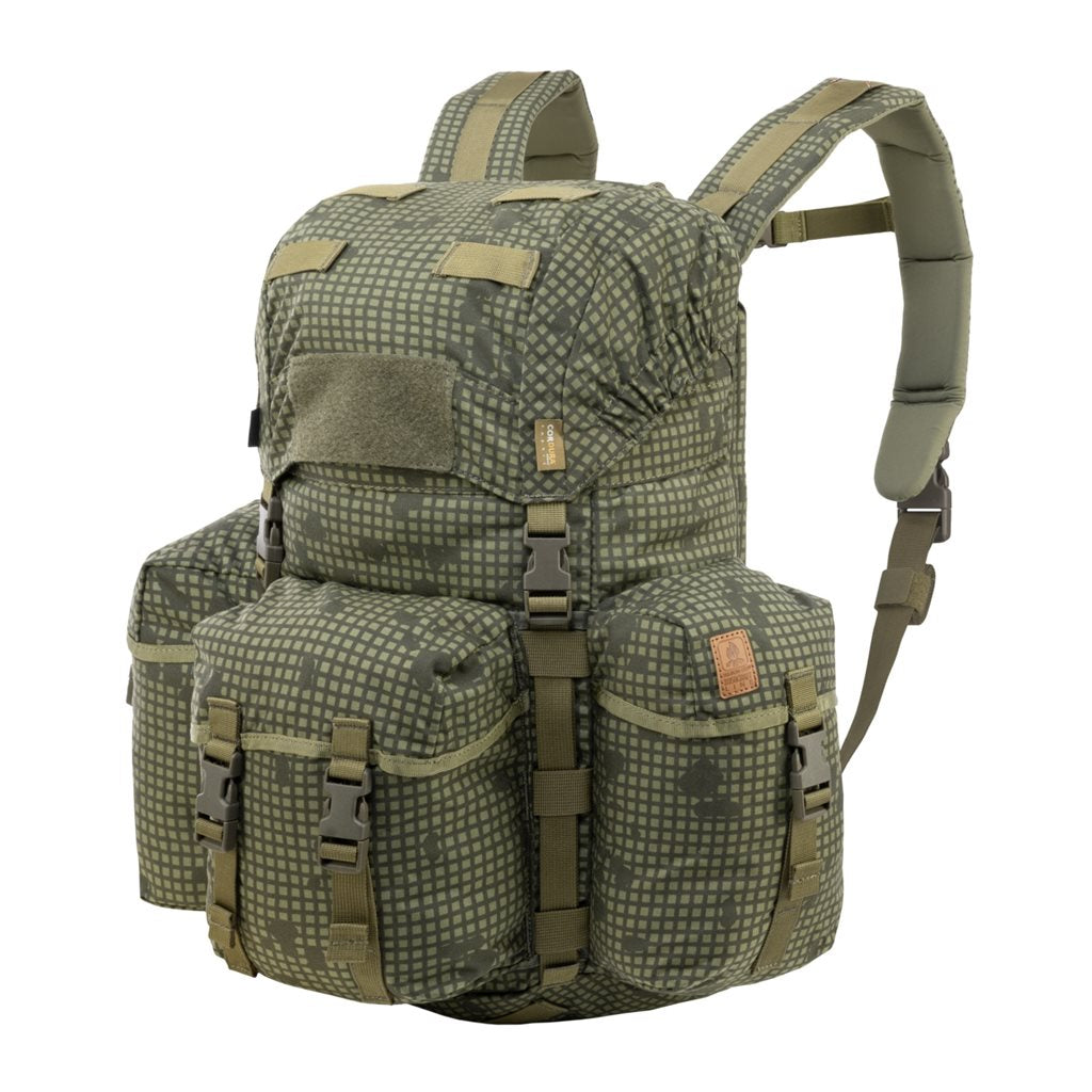 Mochila BERGEN HELIKON 18 L con tres bolsillos externos y sistema de carga cómodo
