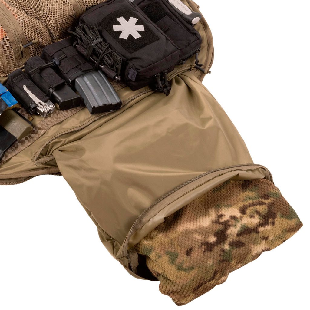 Mochila BAIL OUT BAG® (BOB) negra: se abre y se fija al asiento del coche para tener tus objetos esenciales siempre a mano