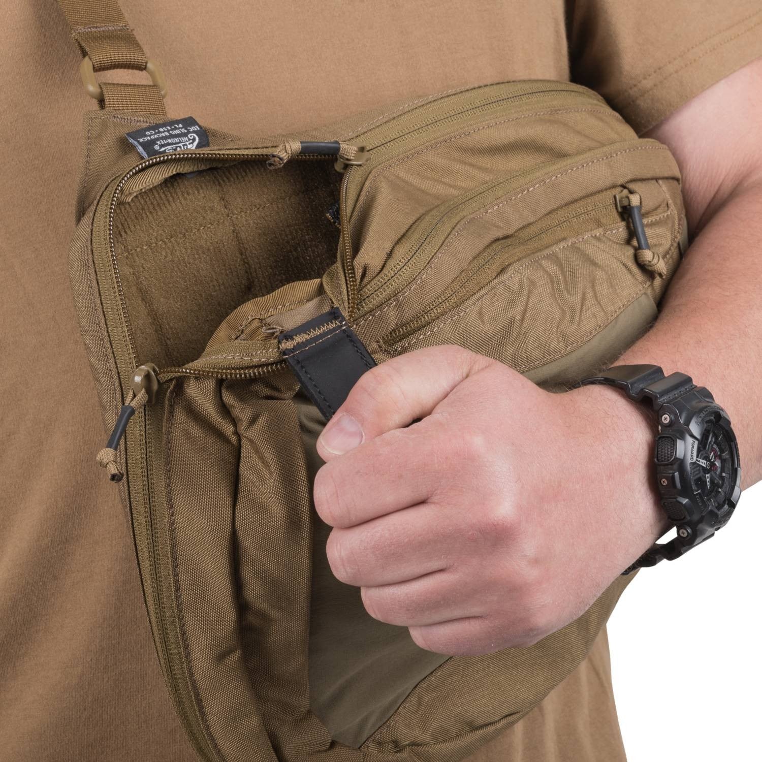 Mochila EDC SLING bandolera negra Helikon-Tex