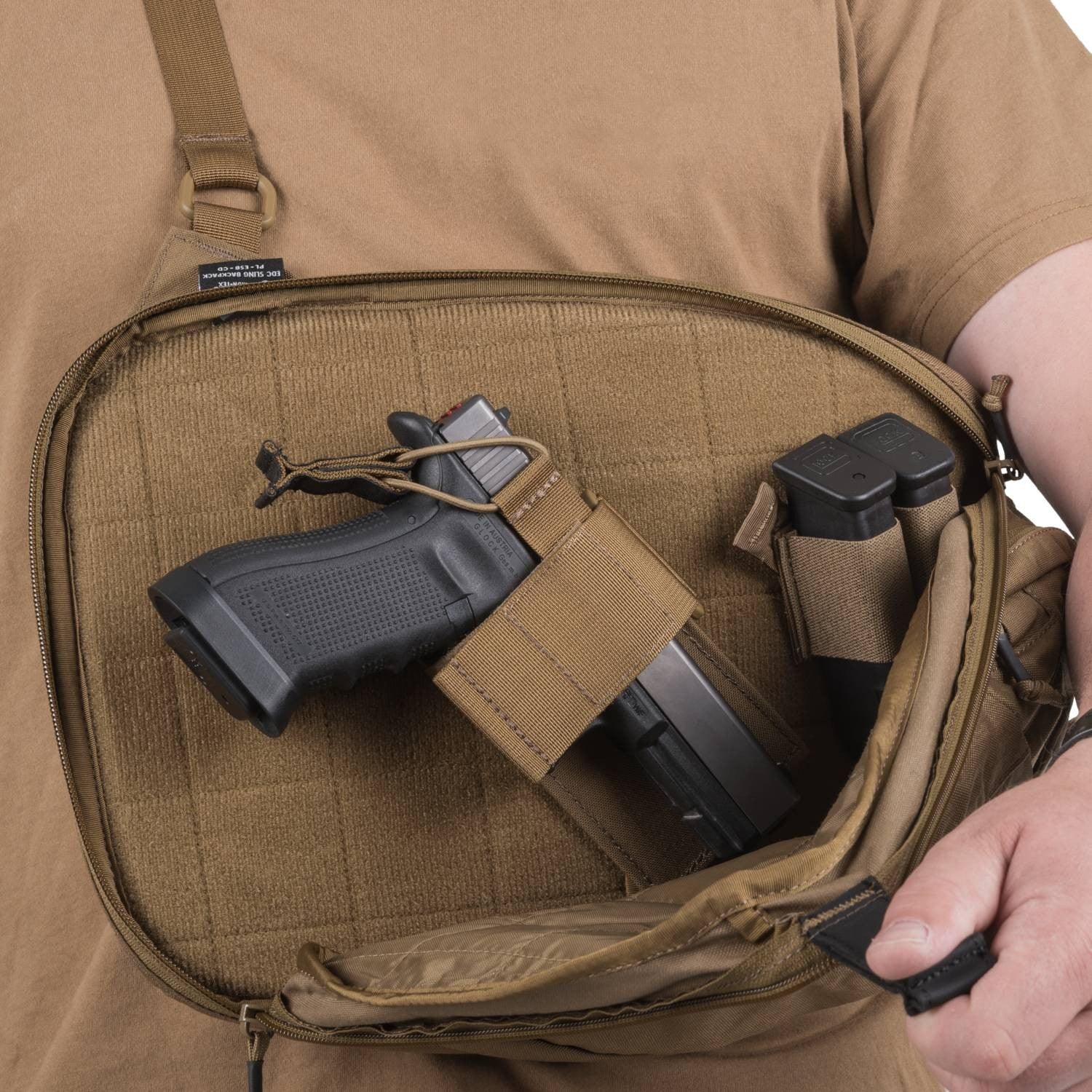 Mochila EDC SLING bandolera negra Helikon-Tex