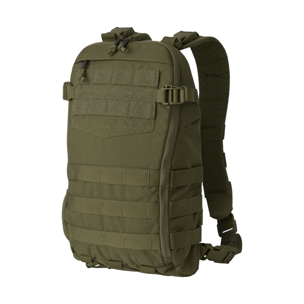 Mochila táctica GUARDIAN SMALLPACK negra de Cordura, compatible con chalecos HELIKON-TEX y rigs de pecho, con correas desmontables