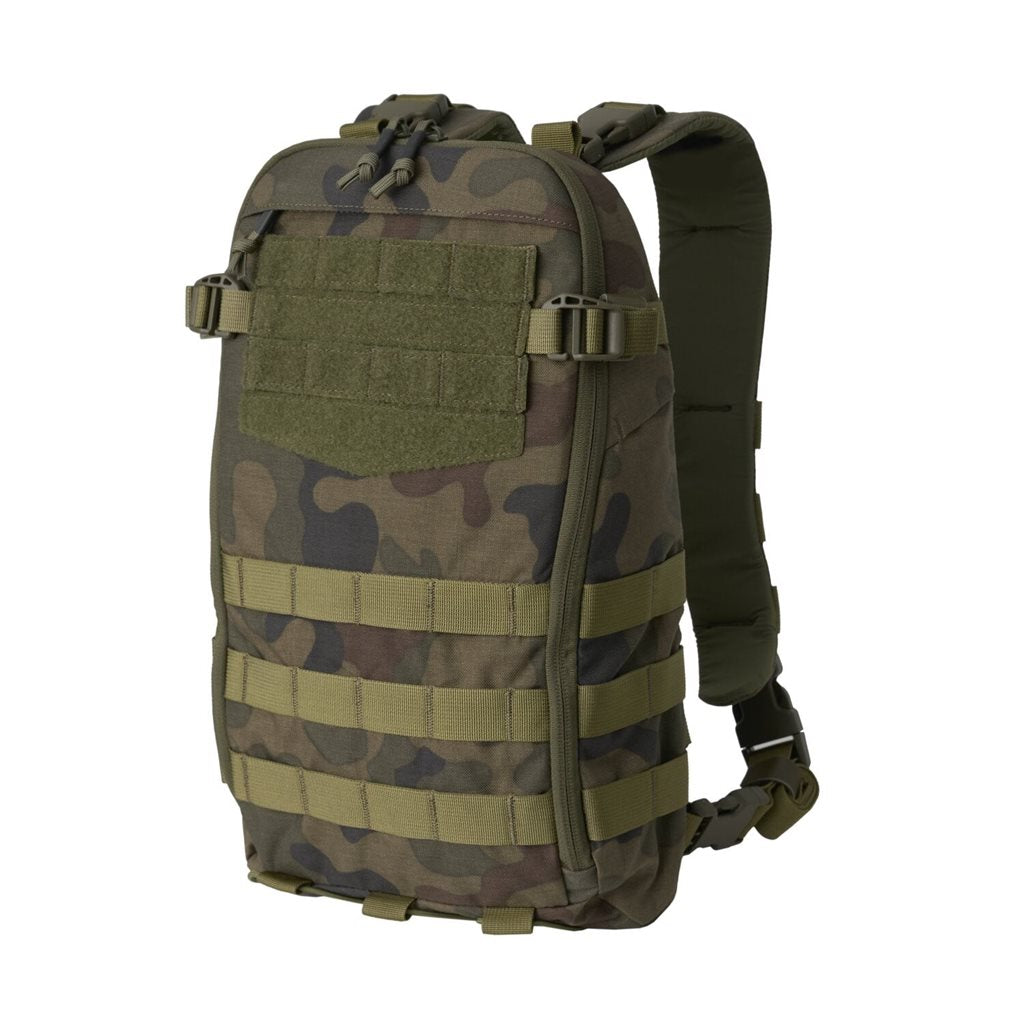 Mochila táctica GUARDIAN SMALLPACK negra de Cordura, compatible con chalecos HELIKON-TEX y rigs de pecho, con correas desmontables