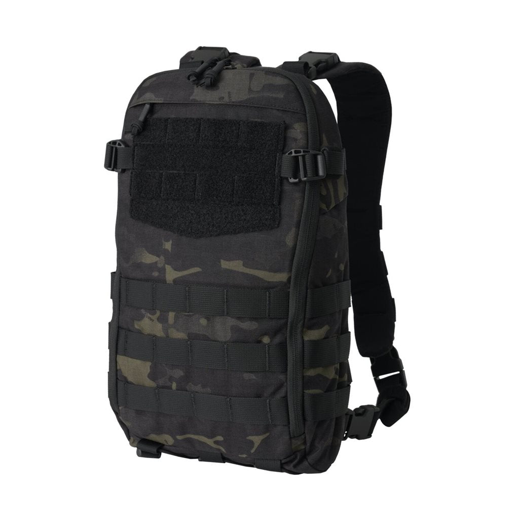 Mochila táctica GUARDIAN SMALLPACK negra de Cordura, compatible con chalecos HELIKON-TEX y rigs de pecho, con correas desmontables