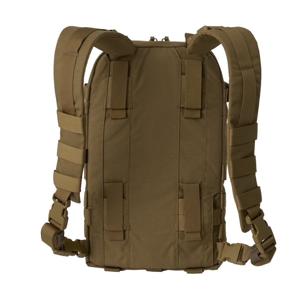 Mochila táctica GUARDIAN SMALLPACK negra de Cordura, compatible con chalecos HELIKON-TEX y rigs de pecho, con correas desmontables