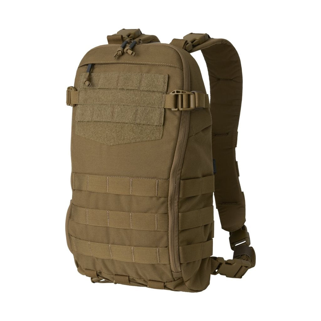 Mochila táctica GUARDIAN SMALLPACK negra de Cordura, compatible con chalecos HELIKON-TEX y rigs de pecho, con correas desmontables