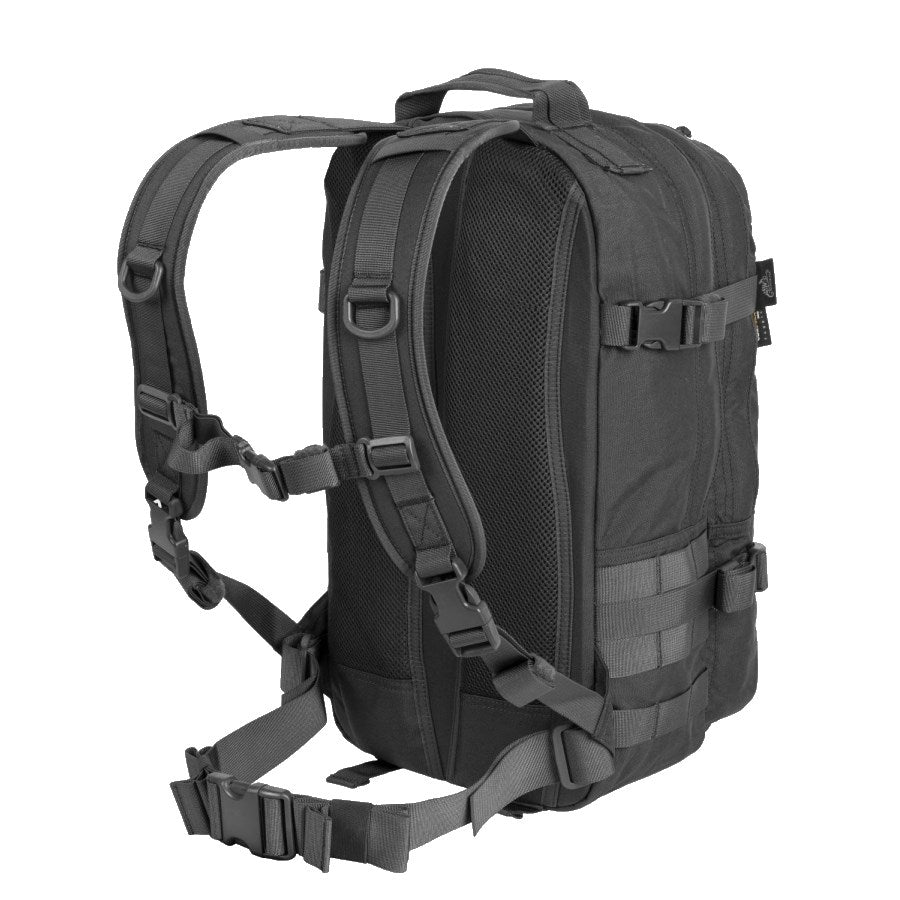 Mochila RACCOON Mk2 Cordura® 20 L negra con sistema MOLLE, arnés de pecho y cinturón lumbar