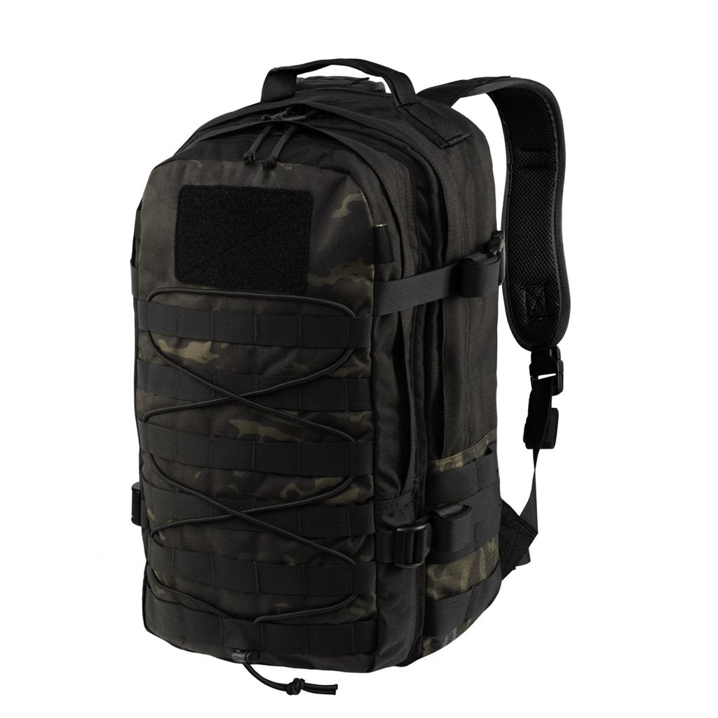 Mochila RACCOON Mk2 Cordura® 20 L negra con sistema MOLLE, arnés de pecho y cinturón lumbar