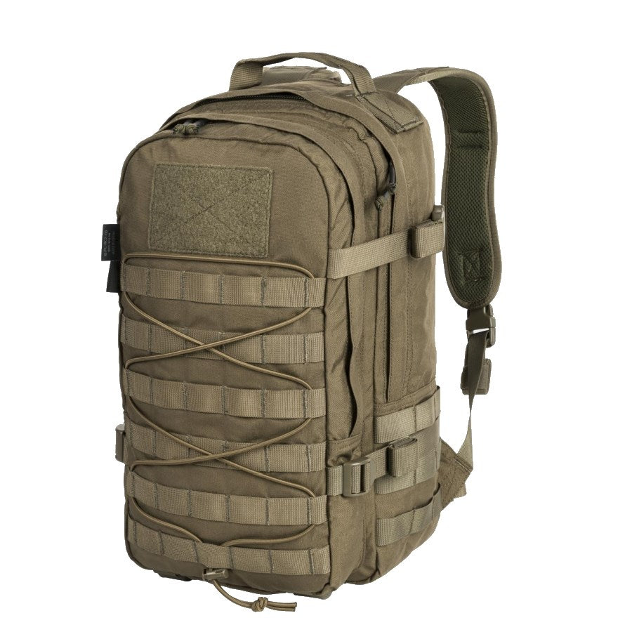 Mochila RACCOON Mk2 Cordura® 20 L negra con sistema MOLLE, arnés de pecho y cinturón lumbar