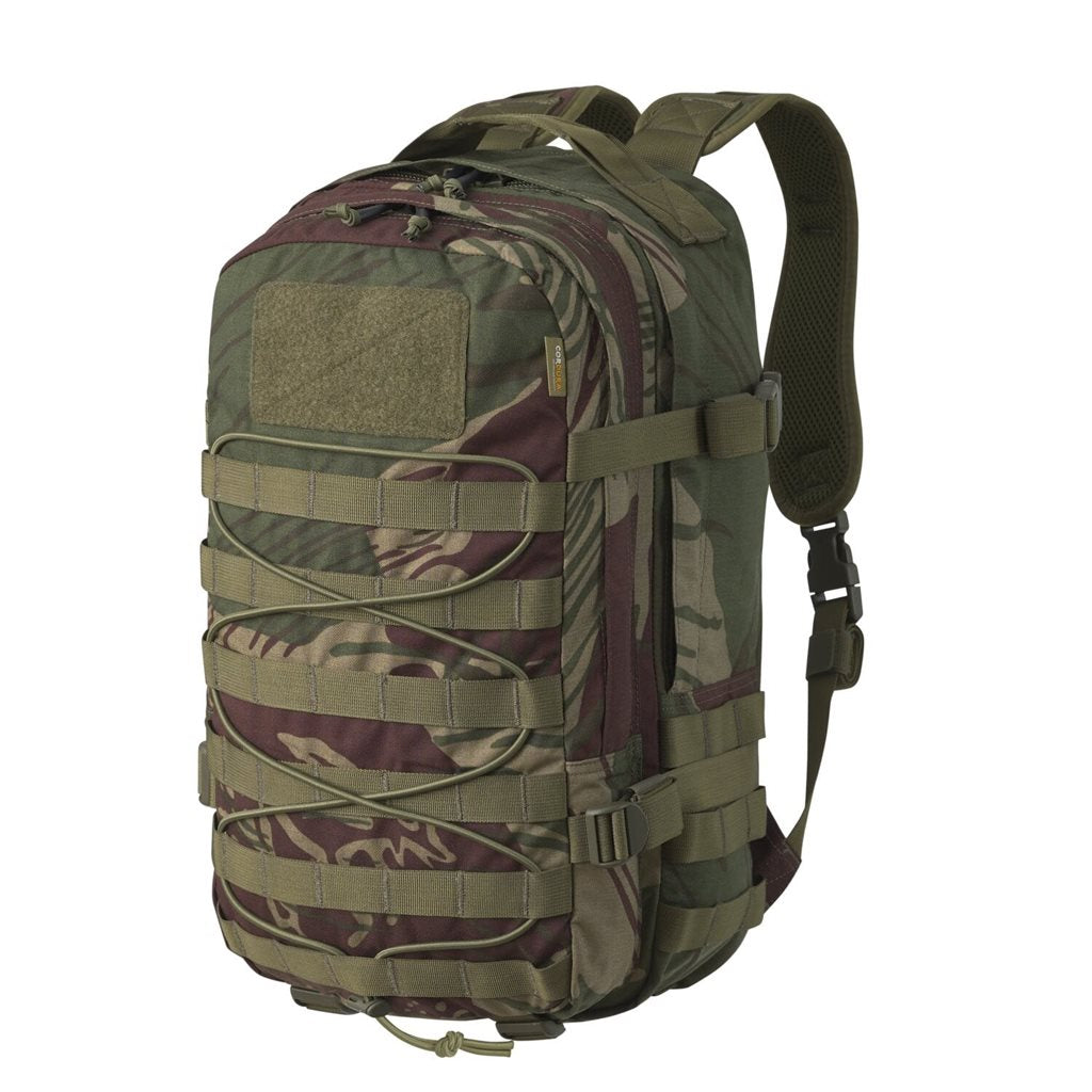 Mochila RACCOON Mk2 Cordura® 20 L negra con sistema MOLLE, arnés de pecho y cinturón lumbar