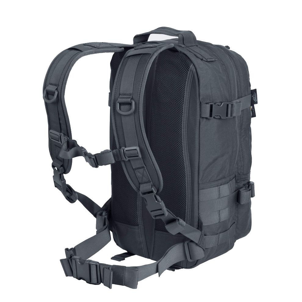 Mochila RACCOON Mk2 Cordura® 20 L negra con sistema MOLLE, arnés de pecho y cinturón lumbar