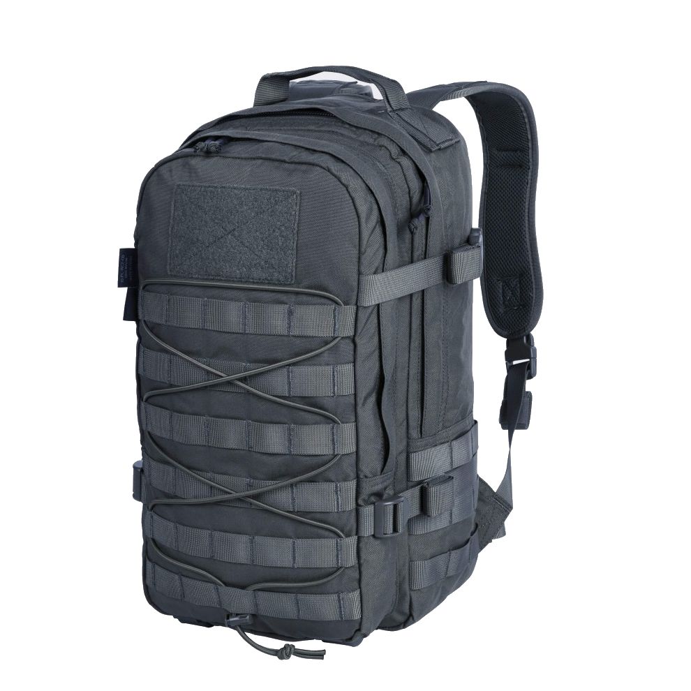 Mochila RACCOON Mk2 Cordura® 20 L negra con sistema MOLLE, arnés de pecho y cinturón lumbar