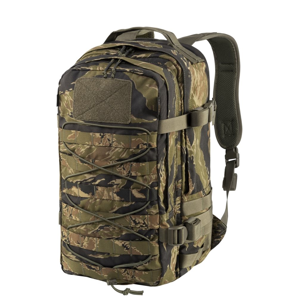 Mochila RACCOON Mk2 Cordura® 20 L negra con sistema MOLLE, arnés de pecho y cinturón lumbar