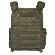 Chaleco Portaplacas Táctico Verde Elite Armor Ajustable