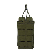 Funda abierta para cargador M4 color verde láser, vista frontal del producto PM-107-OL