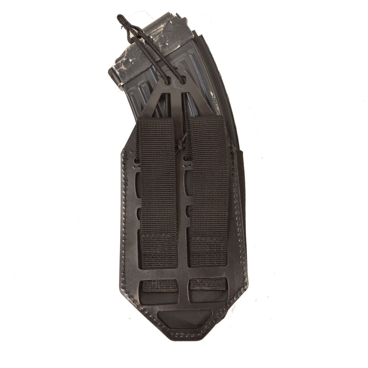 Funda abierta para cargador 1x SA58 negra, vista frontal del producto
