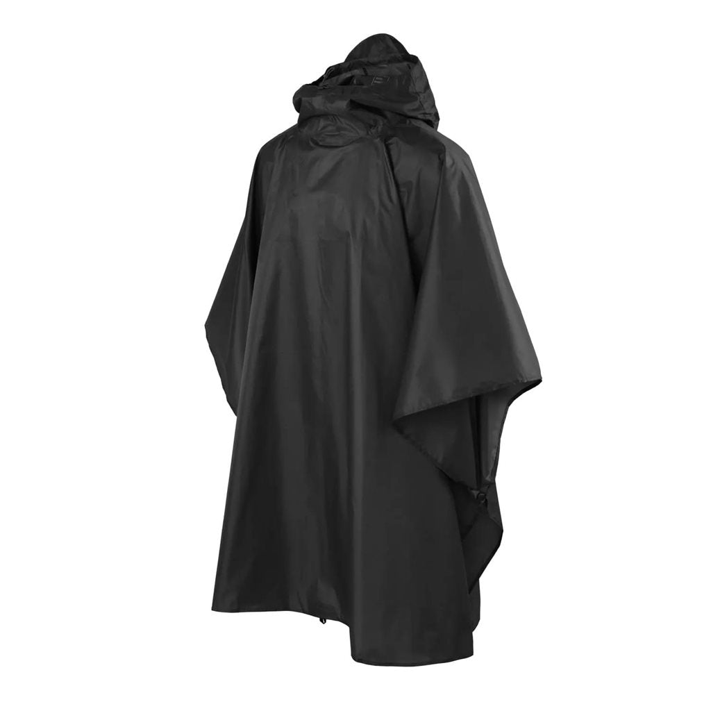 Poncho ligero Helikon negro, vista del producto